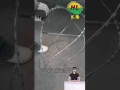 BTO-16 fil de bobine de 2,8 mm galvanisé à chaud frontière de l'Ukraine Concertina fil de rasoir