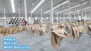 Solution de sécurité pour mur de barrière Hesco galvanisé lourd