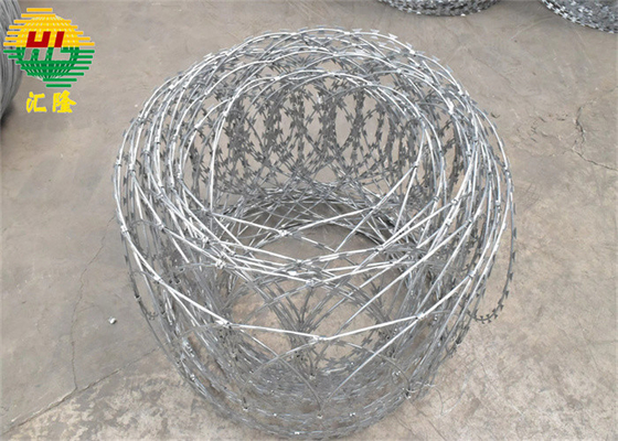 Flat Wrap Concertina Razor Wire Continuous Loops Roll