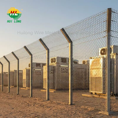 Heavy Duty Anti Drone Protection Fence 10m To 35m Height Options Galvanized Steel Security Barrier For Industrial Assets