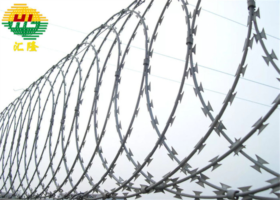 Flat Wrap Concertina Razor Wire Continuous Loops Roll