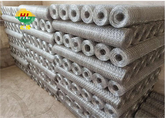 Poultry Enclosure Galfan Coated Hexagonal Wire Netting Packing In Roll