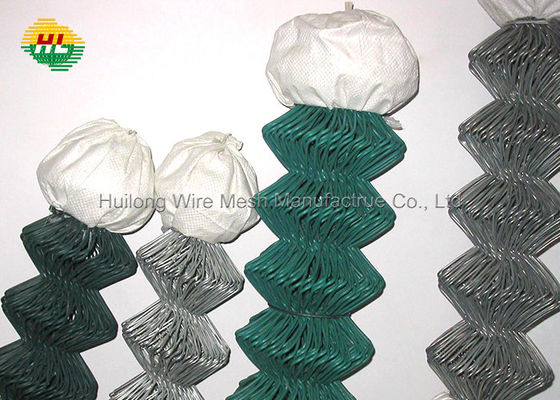 2.5mm/3.15mm Black PVC Coated Diamond Chain Link Fence Cyclone Mesh for Garden Fencing