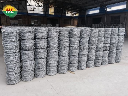 Double Twist High Tensile Barbed Wire Anti Climbing 12x14