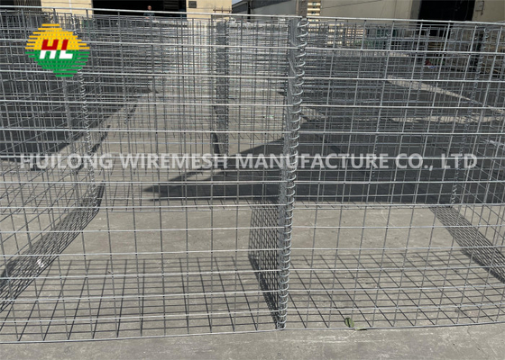 20 Cells Hesco Defensive Barriers Bastion Wall 2.21m Height 1.52m Width 32.5m Length Mil10