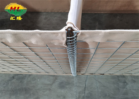 1*1*10m 75*75mm Mesh Hesco Tour Armée galvanisée à chaud pour les militaires