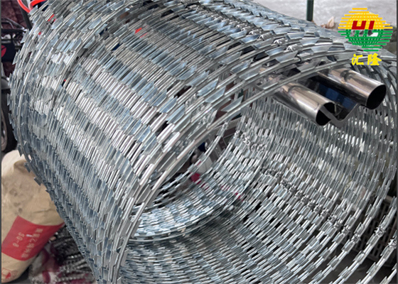 Concertina fil de rasoir résistant à la corrosion Facile à installer Sécurité supérieure