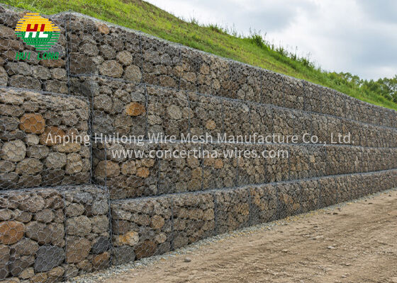 Cage Gavions Hexagonal Galvanisé 2x1x1m Grand Stock Projets Ingénierie Protection Talus Contention Envoi Immédiat
