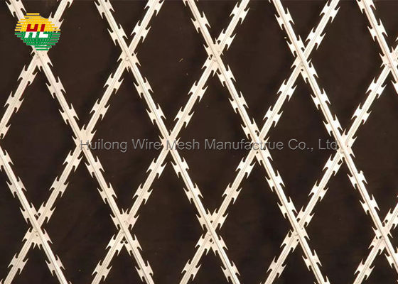 grillage en accordéon soudé pointu de rasoir de 2.8mm, rasoir Mesh Fence With Firm Structure